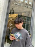 波巻きパーマシャドウパーマツイストスパイラル