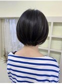 大人_ボブスタイル_ツヤ髪_マッサージ