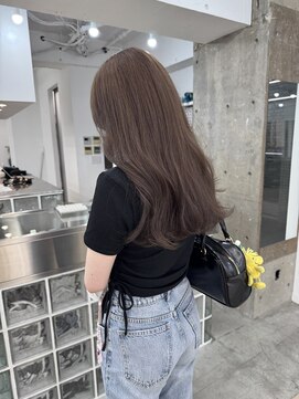 ディジョン 自由ヶ丘(Dijon) 韓国顔まわりレイヤーカットグレージュオリーブベージュブラウン