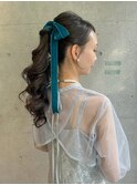 【kacho】結婚式ヘア　ポニーテール