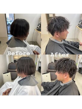 ザワン(The one) メンズパーマ/ツイスパ/ツイストスパイラル/メンズカット