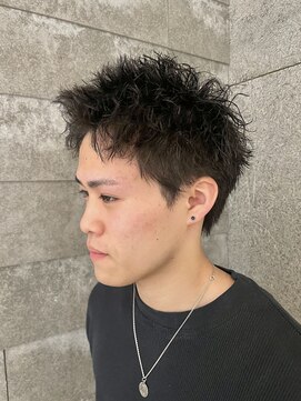 ニアウ 伊勢崎連取店(Niau) メンズスパイキーショートツイストパーマメンズパーマ
