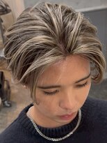 アポロ 横浜駅店(apollo)&nbsp;MEN’S HAIR/サーフカール/刈り上げセンターパート/ブリーチ