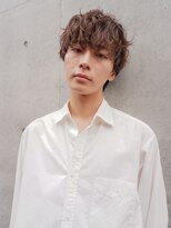 ベター(better)&nbsp;メンズシャドウパーマブラウンカラー無造作マッシュ