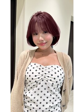 冬におすすめカラー♪ショートボブ♪