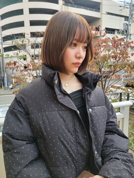 厚めボブ×ショコラベージュ