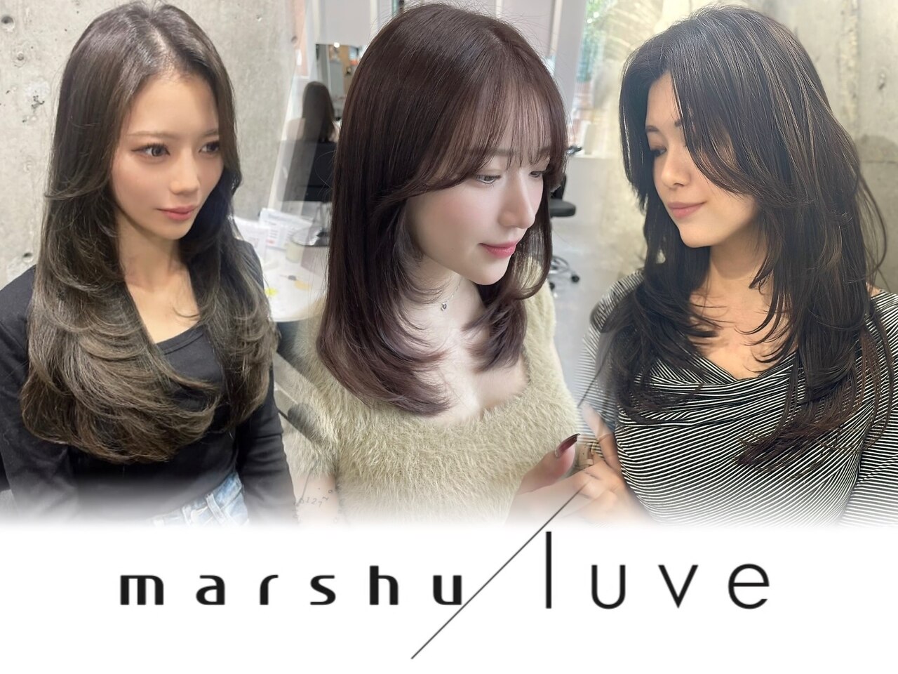 【人気No.2】カット+フルカラー\6500＃天神橋筋#レイヤー#韓国ヘア