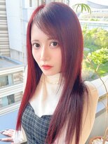 ルネラトーキョー(RUNERA TOKYO) ワインレッドカラーボルドーカラー髪質改善トリートメント