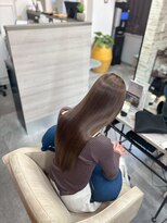 シシ 新宿(She 2.)&nbsp;ショコラベージュ/艶髪質改善ストレート/ロングヘア/サラつや