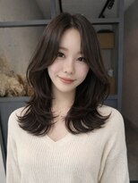 エトワ 中央店(etoi)&nbsp;大分ハッシュカット胸上鎖骨下ミディアムレイヤースタイルかるめ