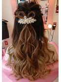 ハーフアップ☆彡