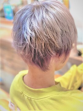 ミューテ(Mu-te) シルバーブリーチ　パープルin エアリーショート　レディース