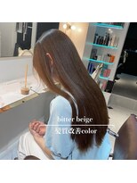エコル(EKOLU)&nbsp;ロングでサラサラ ベージュヘア