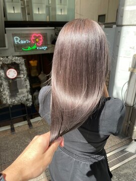 ラフ 難波店(LAFF) #ショコラアッシュ#ヘルシースタイル#ふんわりカール