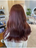 ロング|ピンクカラー|チェリーピンク