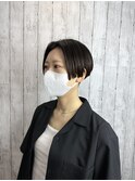 韓国風ボブ　前下りショートボブ
