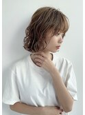 ミルクブラウン/ダークパープル/ナチュラルショート/夏/上尾