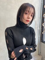 エース (ACE) ACE横浜 顔まわりレイヤーボブ×アッシュグレージュ