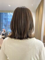 ミルキーベージュ　おくれげ　結べるボブ