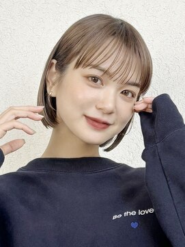 ガーデン オオタカノモリ(garden otakanomori) 切りっぱなしミニボブ簡単スタイリングシースルーバング