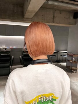 リール(rire) デザインカラーレイヤーカットウェットヘア夏オリーブベージュ