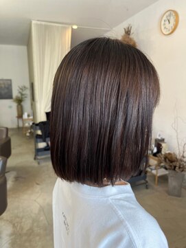 レポヘアー(Repos hair) 20代30代40代髪質改善トリートメント大人ボブ艶髪カラー