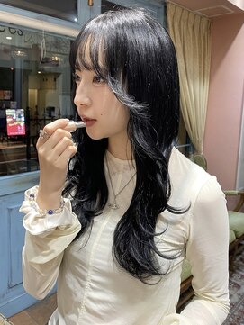 ロチカバイドールヘアー 心斎橋(Rotika by Doll hair) Blue Black