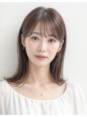 透明感のあるシースルーミディアムスタイル♪