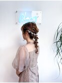 ヘアアレンジヘアセットあみおろし