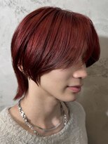 韓国シースルーマッシュカルマパーマダウンパーマ黒髪マッシュ