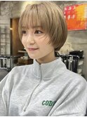 【MINX青山】ハイトーンショートボブ