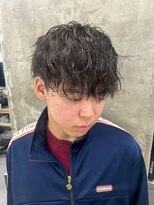 メンズサロン キング 高槻店(Men’s salon K!ng)&nbsp;波巻きツイストスパイラルパーマ/フェザーパーマ/眉毛/メンズ