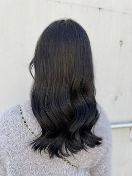 グラムヘアデザイン(g. hair design) 透明感たっぷりブルーブラック＊