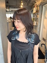 フォート(FORT)&nbsp;m20_シルバー×ブルー/ダブルカラー/レイヤーカット