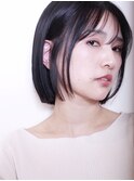 大人ボブ/シースルーバング　【楠瀬 浩也】