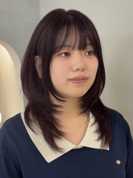 シーンヨコハマ 横浜店(SCENE yokohama) ハッシュカット×ボルドー