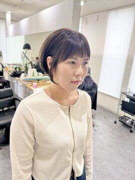 エルエスヘアー(LS HAIR) 【片山陽基】オン眉バングとショートボブ