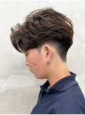 調布メンズパーマフェザーパーマシャドウパーマセンターパート