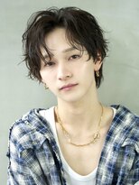 エイド 本店(aid)&nbsp;ニュアンスセンターパートシャドウパーマアップバングウルフ