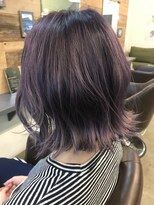 アオゾラヘアーナ ミキザカ アンド パレード(AOZORA HAIR namikizaka＆parade) バイオレットアッシュ×外ハネボブ