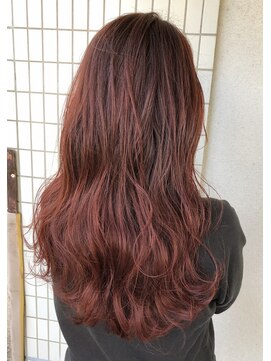 バベル(BABEL Hair Design) 【BABEL】カシスレッド＿ローライト外ハネボブ