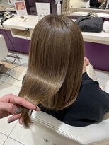 ハピネス 河原町店(Happiness)&nbsp;髪質改善 レイヤーカット ベージュ グレージュ 20代 30代 40代