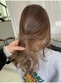 インナーカラーに切りっぱなし