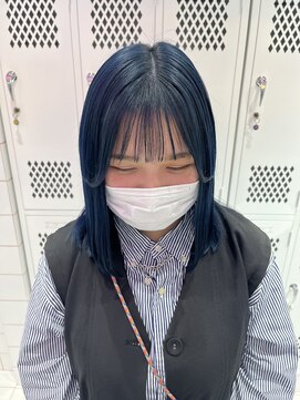 ロンドルーチェ 心斎橋(Lond luce) ダークアッシュ/ミディアムレイヤーカット［髪質改善/縮毛矯正］