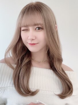 ピープスアンドスー 表参道 渋谷(Peeps&Suu.) 韓国顔周りレイヤー/柔らかミルクティーベージュ