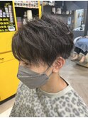 緩い波巻きパーマ