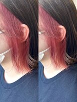 ネオリーブカップ 町田店(Neolive capu)&nbsp;暗髪 ＊ イヤリングカラーピンク【町田/暖色/ブリーチ】
