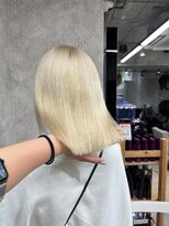 イメチェン/レッドブラウン/フルバング/似合わせカット/渋谷駅
