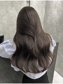アッシュグレーレイヤーカットアッシュ20代30代40代韓国ヘア艶髪