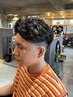 カット+ベーシックパーマ+シェービング　￥10500→￥10000